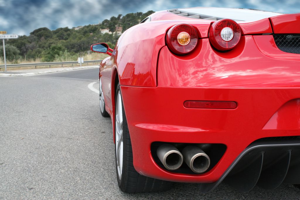 Ferrari F430 - vue arrière et échappement